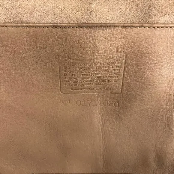 Coach vintage bleecker Legacy Tan Leather  Crossbody Bag Purse 0171 020 - Picture 6 of 11